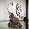White Bengal Tiger Bust Dwk Statue Figurine Decoration